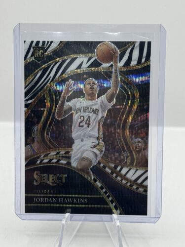 2023-24 Panini Select Courtside Zebra Prizm RC #280 Jordan Hawkins Pelicans