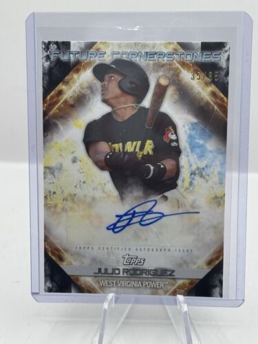 2020 Topps Pro Debut Future Cornerstones Julio Rodriguez Auto 35/85