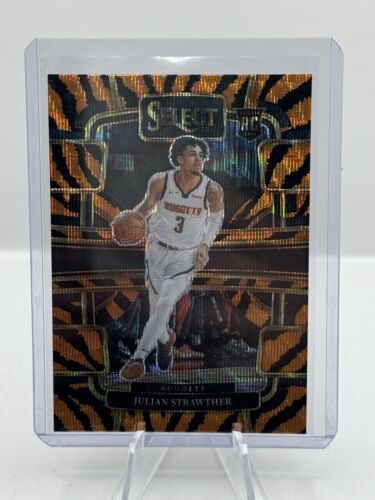 2023-24 Panini Select Concourse Tiger Prizm RC #78 Julian Strawther Nuggets
