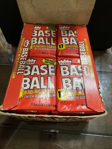 1981 Fleer Baseball Box - light box wear, but all nice sealed 36 packs