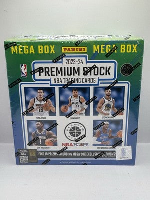2023-24 Panini NBA Hoops Premium Stock Basketball Mega Box - Factory Sealed
