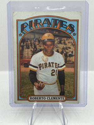 1972 Topps #309 Roberto Clemente Pittsburgh Pirates - some corner/edge wear