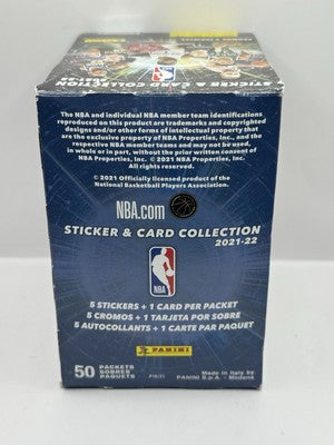 2021-22 Panini Basketball Sticker & Card Collection Box - Factory Sealed