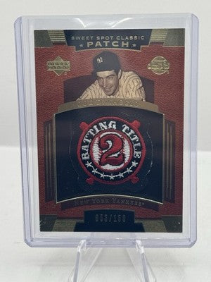 Joe DiMaggio Batting Title Patch 055/150 2004 Upper Deck Sweet Spot Classic