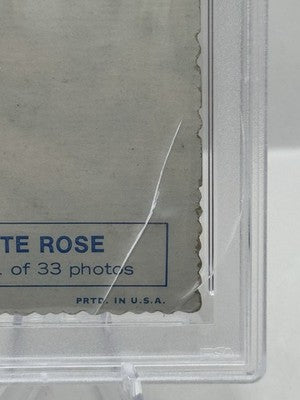 1969 Topps Deckle Edge #21 Pete Rose Cincinnati Reds PSA 5 - Case cracked