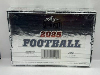 2025 Leaf Metal Football Hobby Box - Factory Sealed - 7 Cards per box