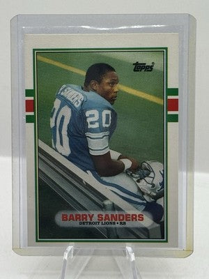 1989 Topps Traded #83T Barry Sanders Detroit Lions - D