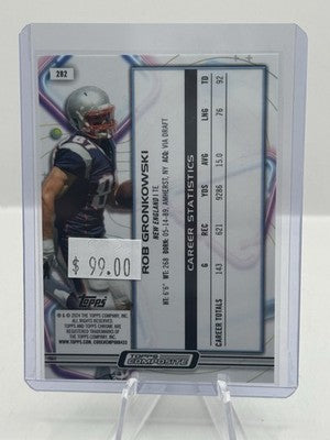 Rob Gronkowski Black Cosmic 08/10 2024 Topps Chrome #282 New England Patriots