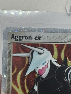 2006 Pokemon Crystal Guardians 89/100 Aggron ex (small dent top center)