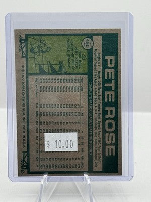 1977 Topps #450 Pete Rose Cincinnati Reds
