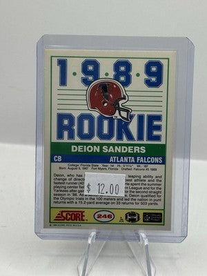 1989 Score Rookie #246 Deion Sanders Atlanta Falcons
