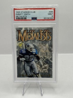Emmitt Smith Metalists PSA 9 1995 Topps Stadium Club #M5 Dallas Cowboys