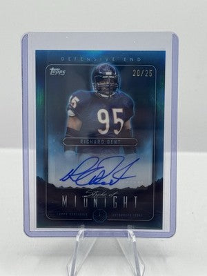 Richard Dent Auto 20/25 2024 Topps Stroke of Midnight Chicago Bears