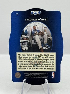 Shaquille O'Neal Gold 1995-96 Upper Deck SPX Die Cut #35 - Surface Scratch