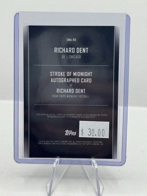 Richard Dent Auto 20/25 2024 Topps Stroke of Midnight Chicago Bears