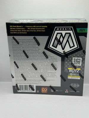 2021 Panini Mosaic Football Retail Exclusive Mega Box - Factory Sealed