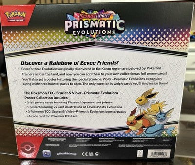 2025 Pokemon Scarlet & Violet Prismatic Evolutions Poster Collection - Sealed