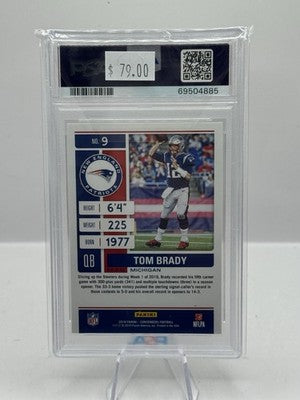 Tom Brady PSA 9 2019 Panini Contenders Playoff Ticket #9 New England Patriots