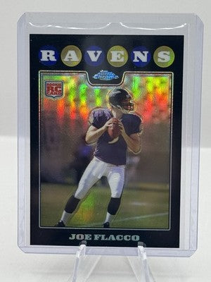 Joe Flacco Refractor RC 2008 Topps Chrome #170 Baltimore Ravens - A