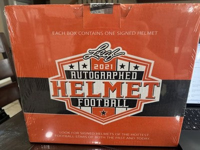 2021 Leaf Autographed Full-Size Football Helmet Box (1) Factory Sealed - Texas Card Shop 2021 Leaf Autographed Full-Size Football Helmet Box (1) Factory Sealed - Texas Card Shop