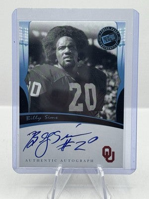 Billy Sims Auto 2006 Press Pass Legends OU Sooners