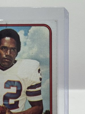1976 Topps #300 O.J. Simpson Buffalo Bills - light corner/edge wear