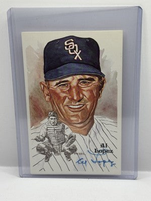 Al Lopez Autographed Perez-Steele Postcard 1981 6th Series #161 /10,000
