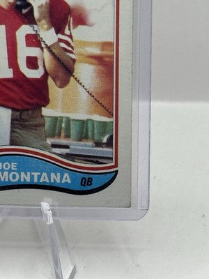 1982 Topps #488 Joe Montana San Francisco 49ers - light corner/edge wear