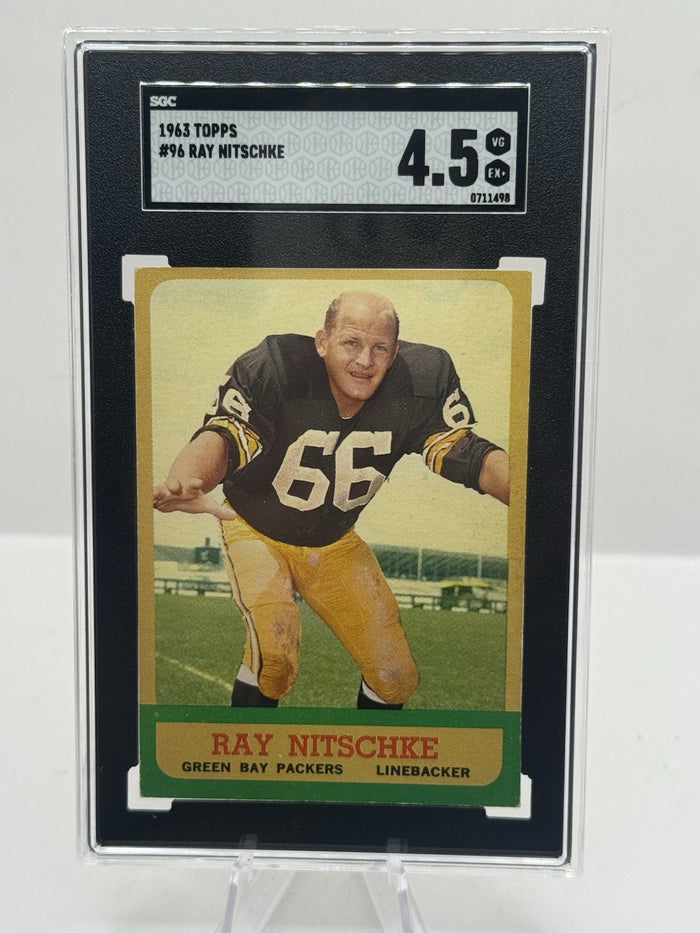1963 Topps RC #96 Ray Nitschke Green Bay Packers SGC 4.5