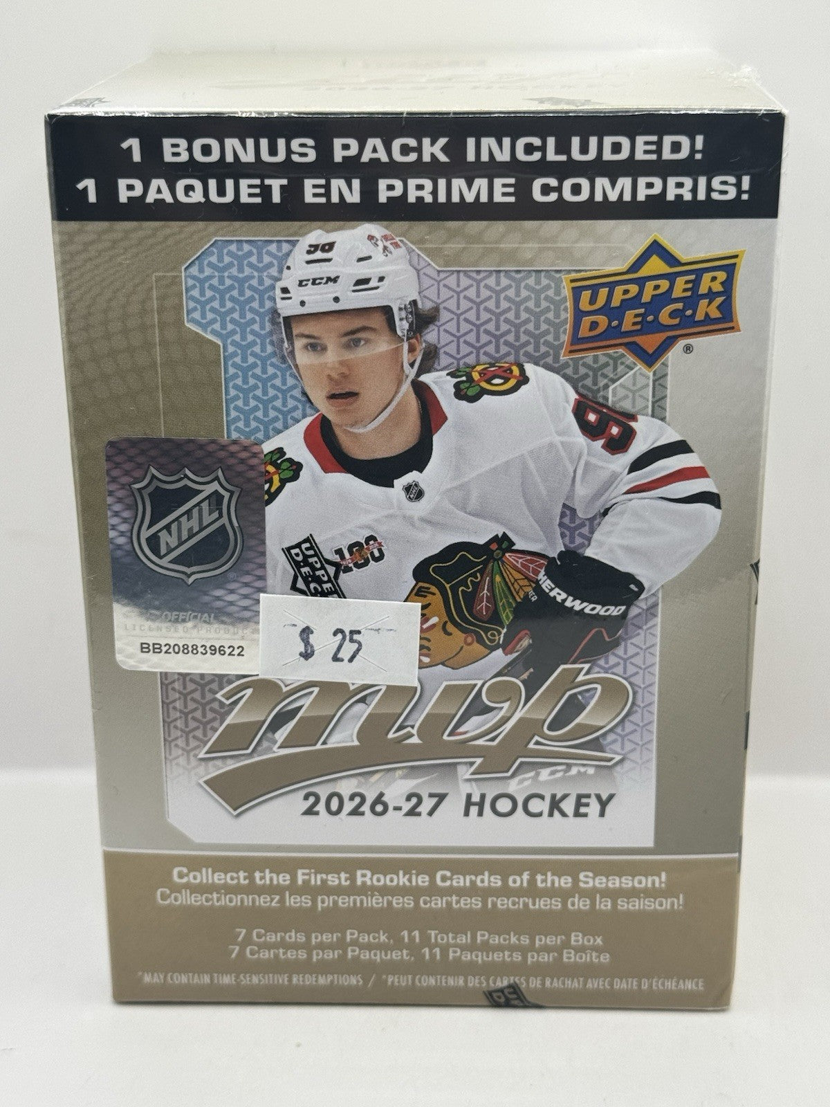 2026-27 Upper Deck MVP Hockey Blaster Box - Factory Sealed