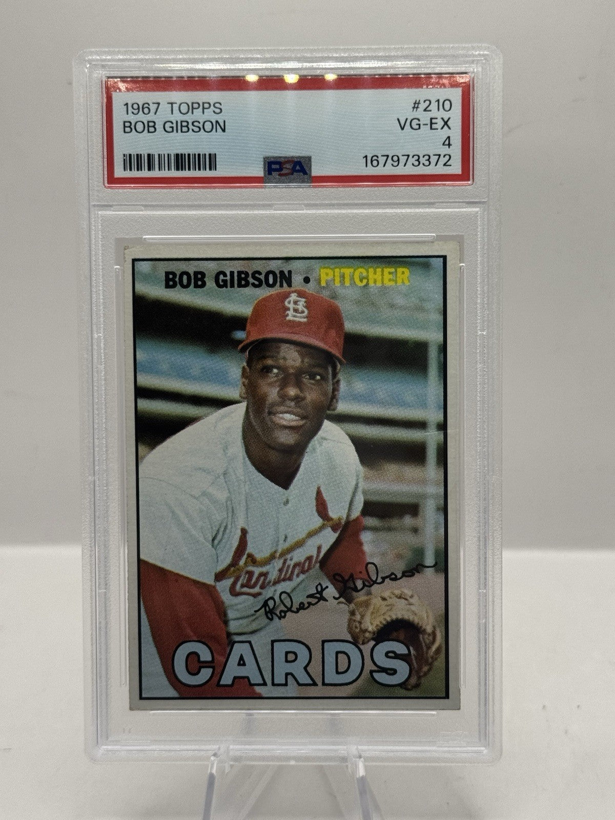 Bob Gibson PSA 4 1967 Topps #210 St. Louis Cardinals