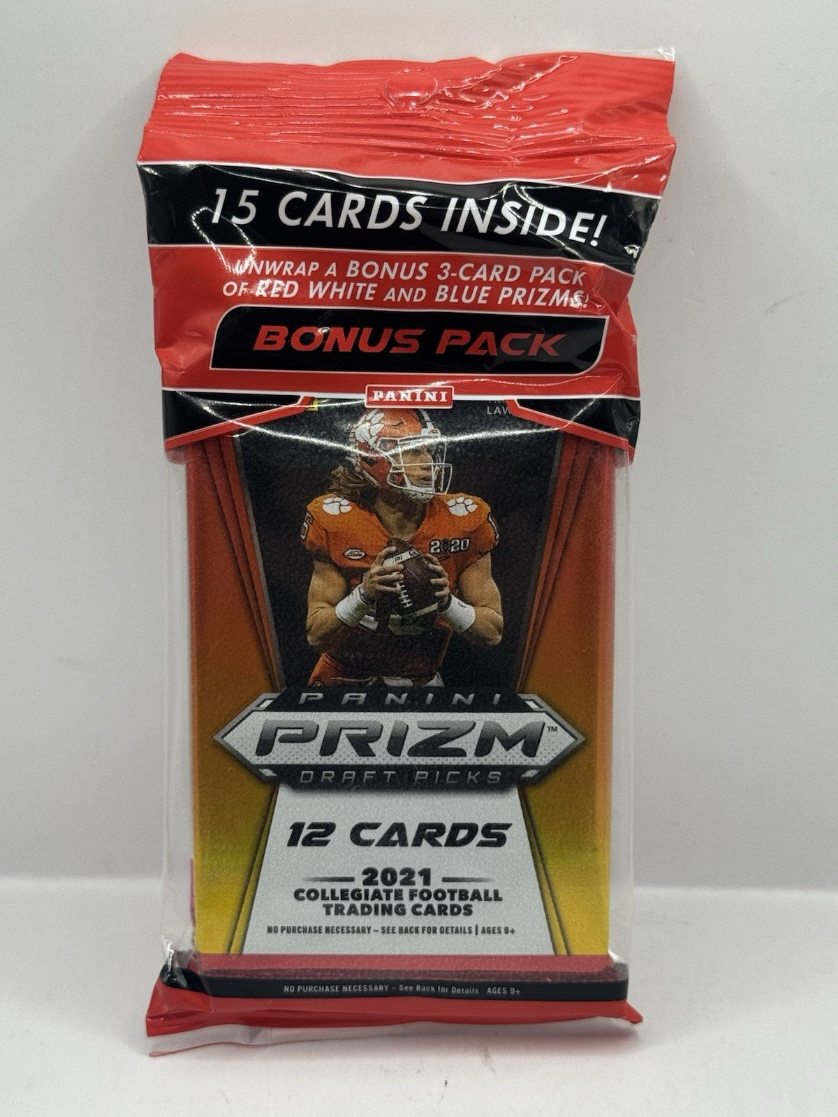 2021 Panini Prizm Draft Picks Football Cello Bonus Pack - Sealed