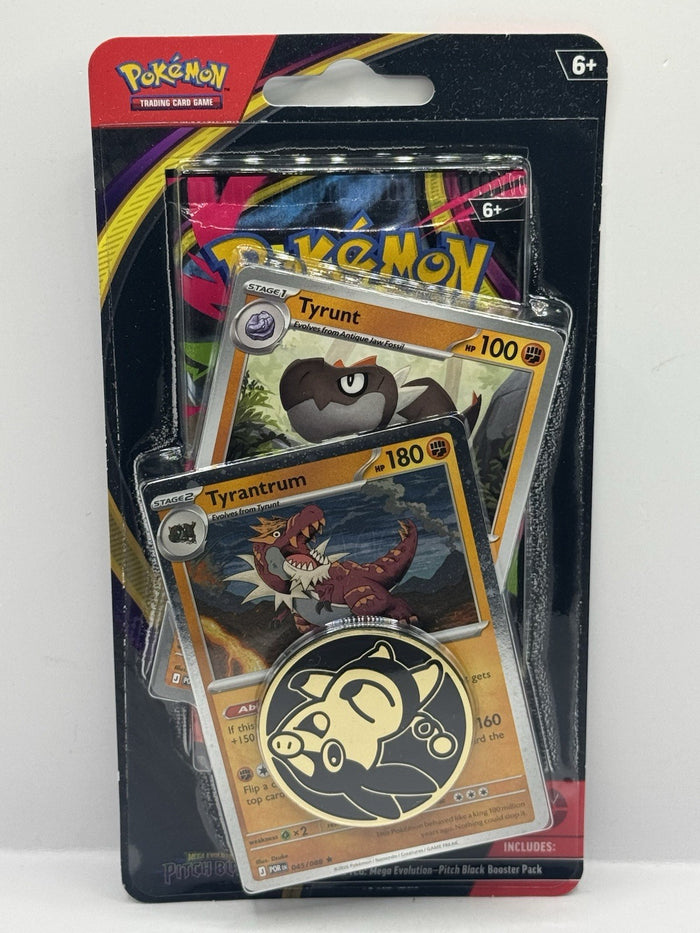 2026 Pokemon Mega Evolution Pitch Black Blister Pack - Tyrunt/Tyrantrum - Sealed
