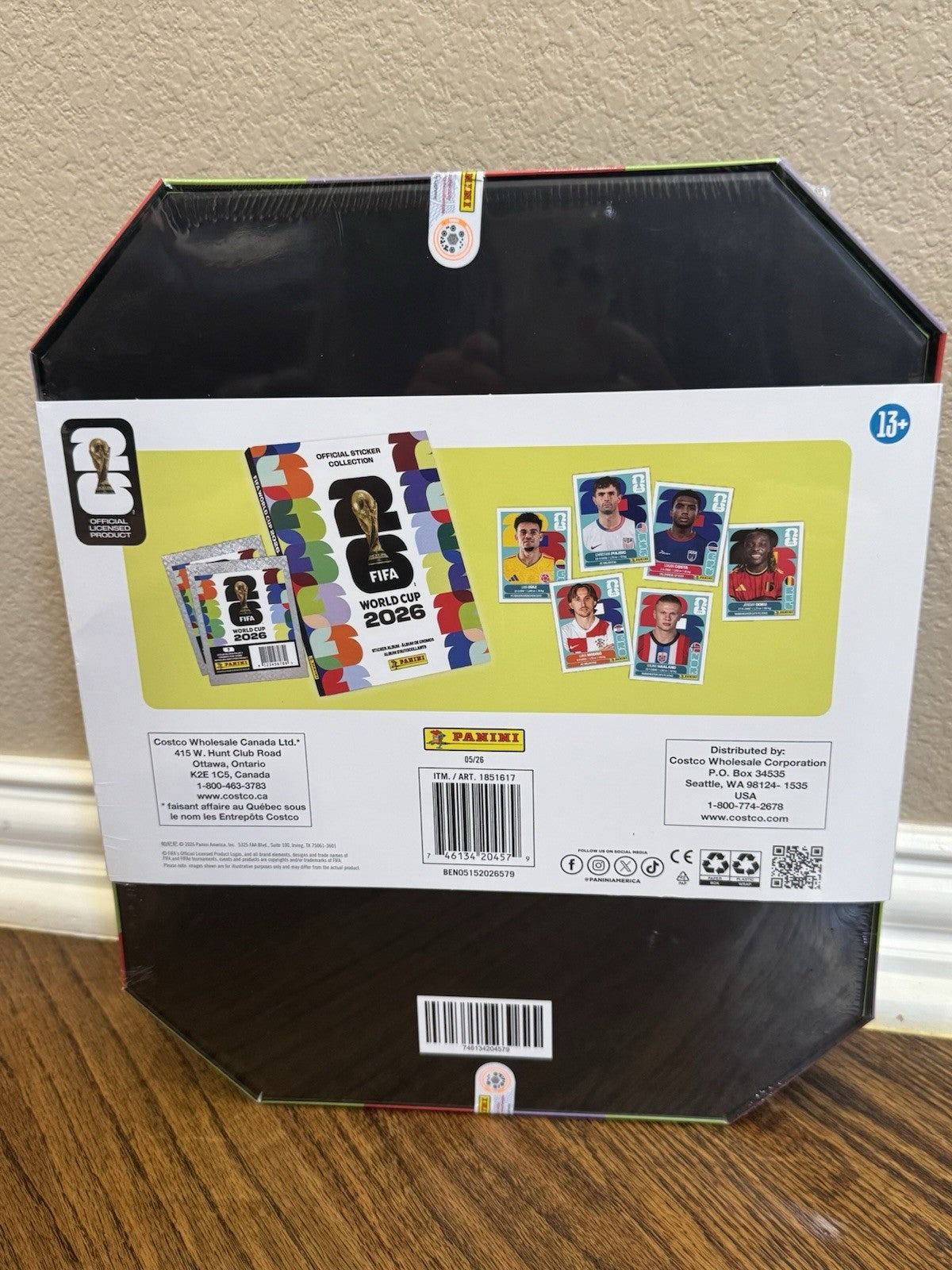 2026 Panini FIFA World Cup Sticker Stadium Box & Hardcover Album - Sealed