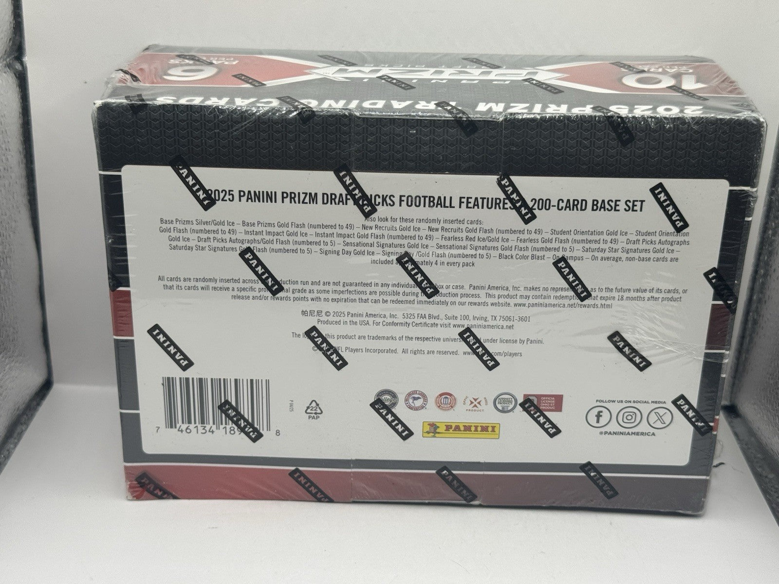 2025 Panini Prizm Draft Picks Football Mega Box - Factory Sealed