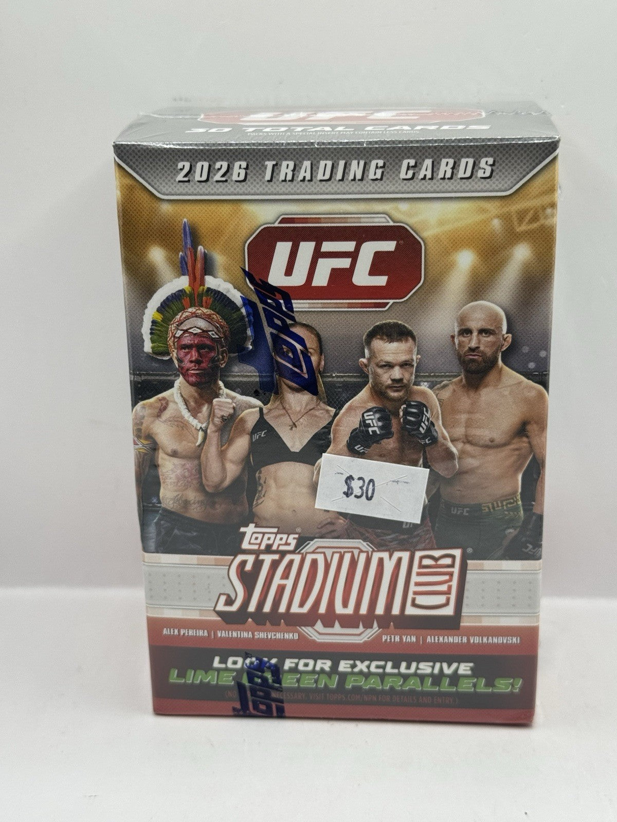 2026 Topps Stadium Club UFC Blaster Box - Factory Sealed - Look for Lime Green