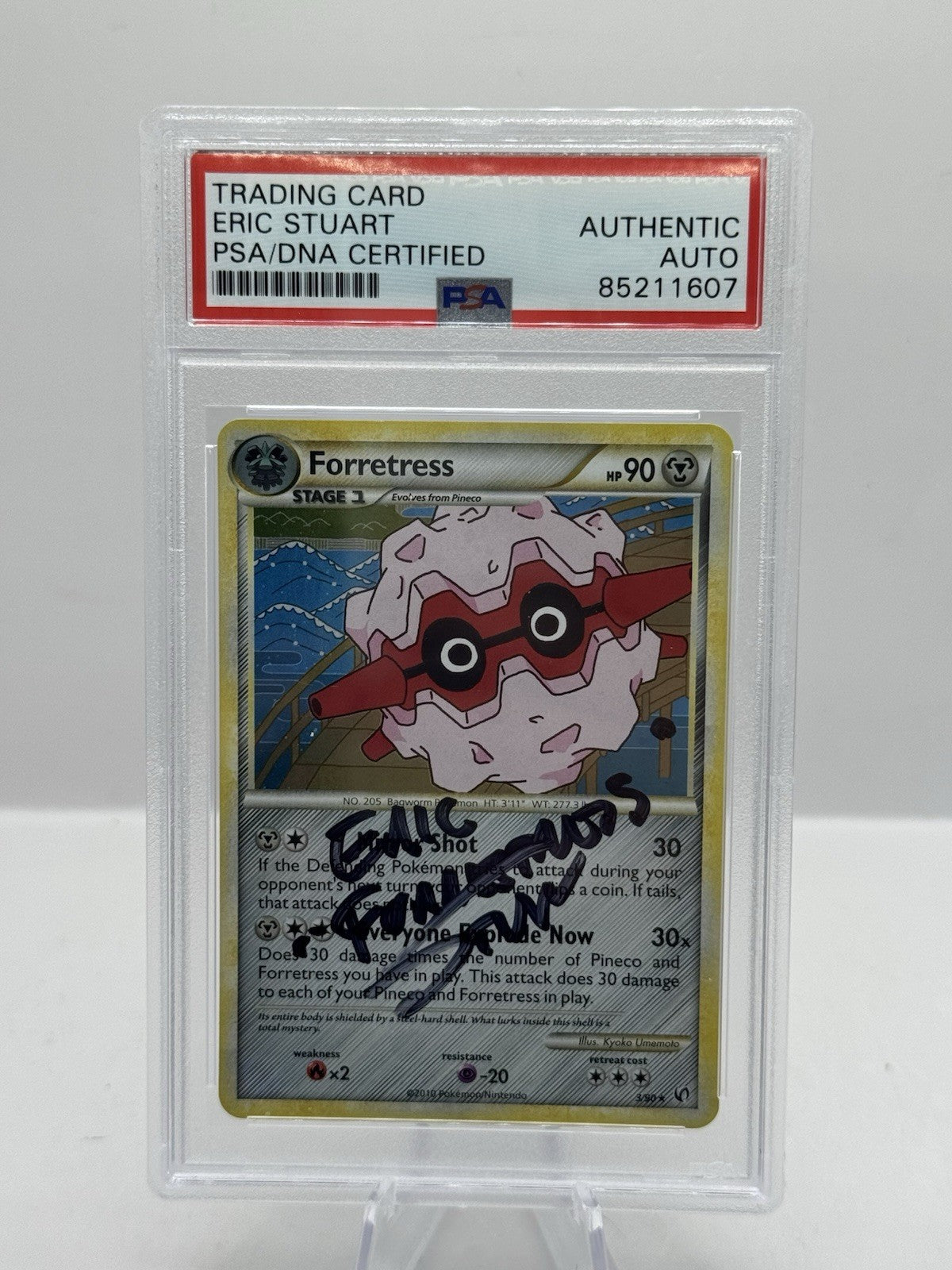 2010 Pokemon 3/90 Forretress Eric Stuart Auto PSA/DNA Certified