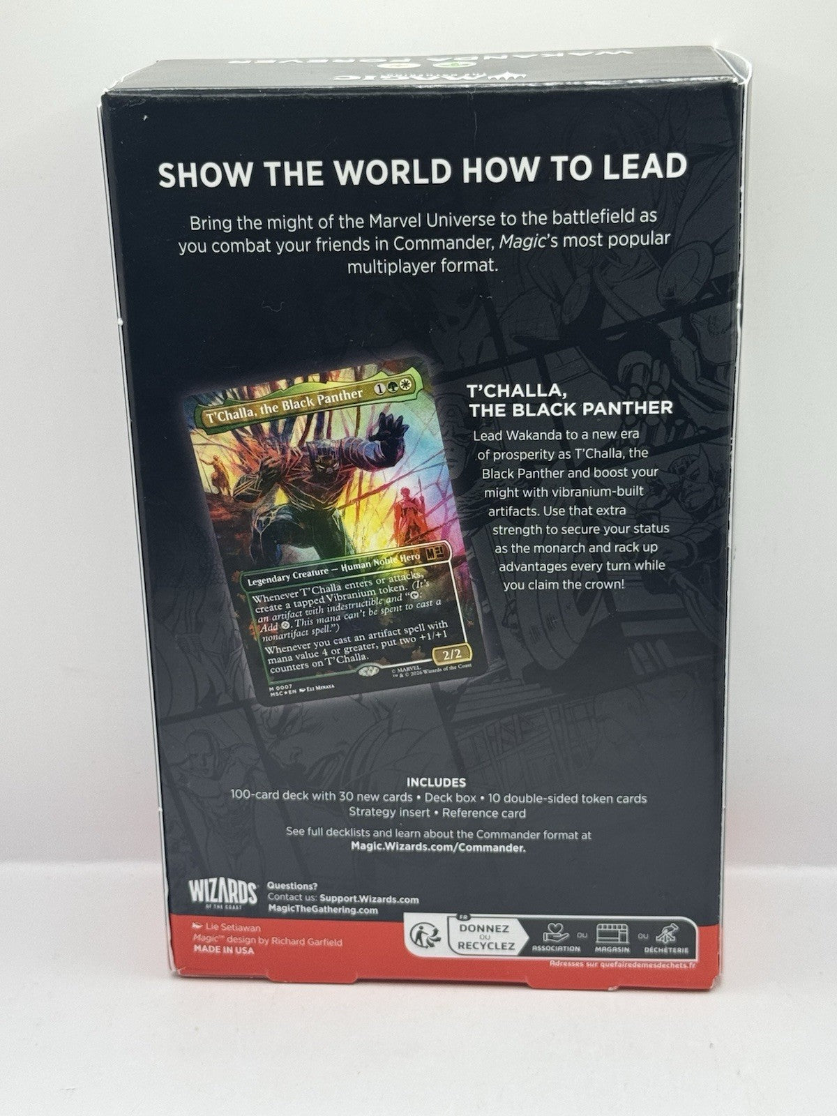 2026 Magic The Gathering Marvel Super Heroes Wakanda Forever Commander Deck