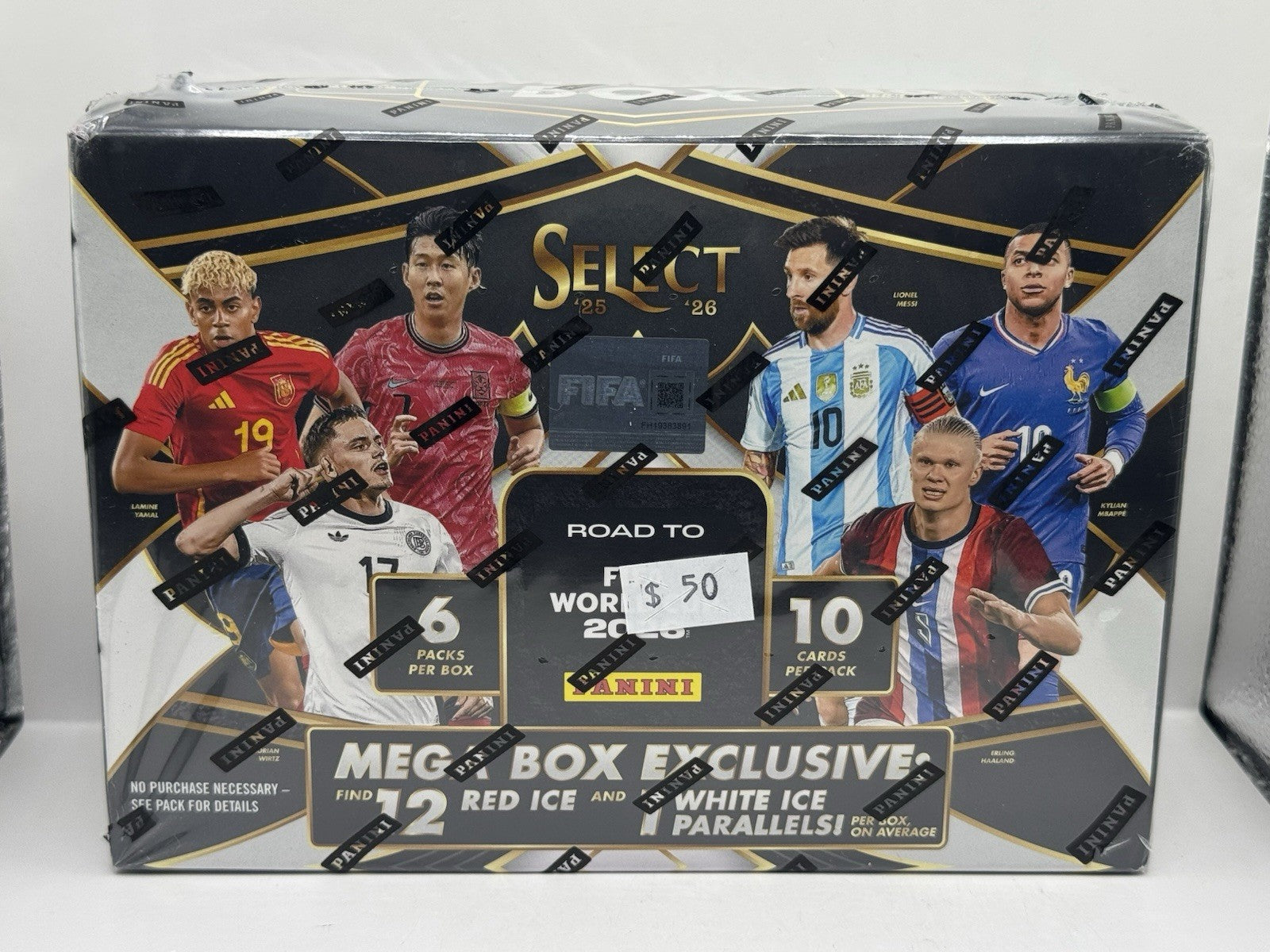 2025-26 Panini Select Road to FIFA World Cup Soccer Mega Box - Factory Sealed