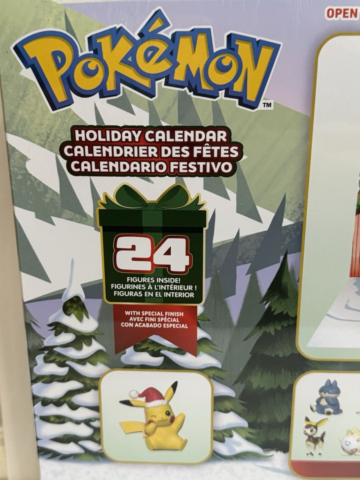 2026 Pokemon Holiday Advent Calendar - 24 Figures Inside! - Sealed