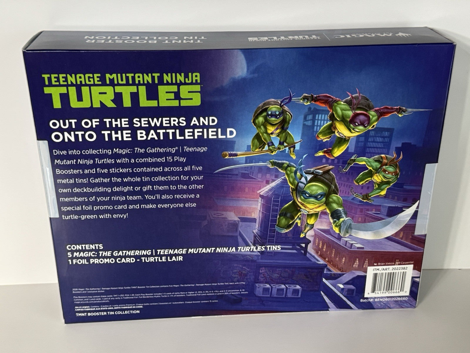 2026 Magic The Gathering Teenage Mutant Ninja Turtles Booster Tin Collection Box