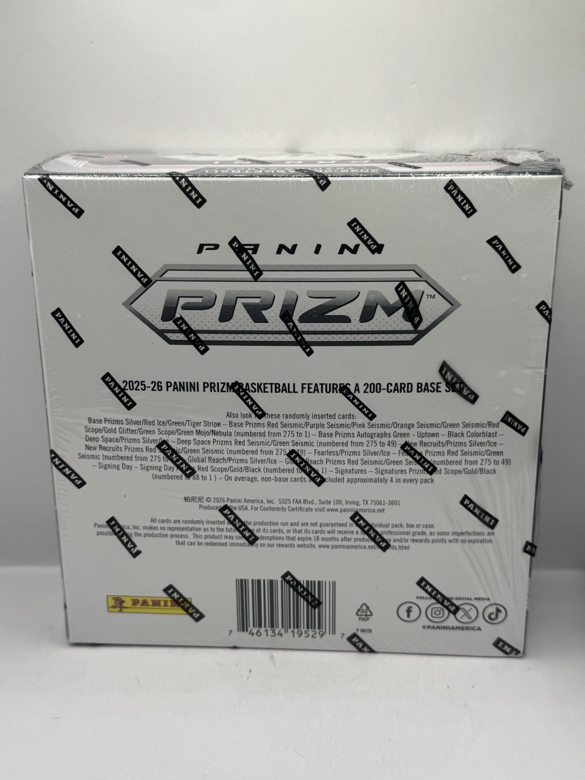 2025-26 Panini Prizm Basketball Mega Box - Factory Sealed - Find Red Ice Prizms
