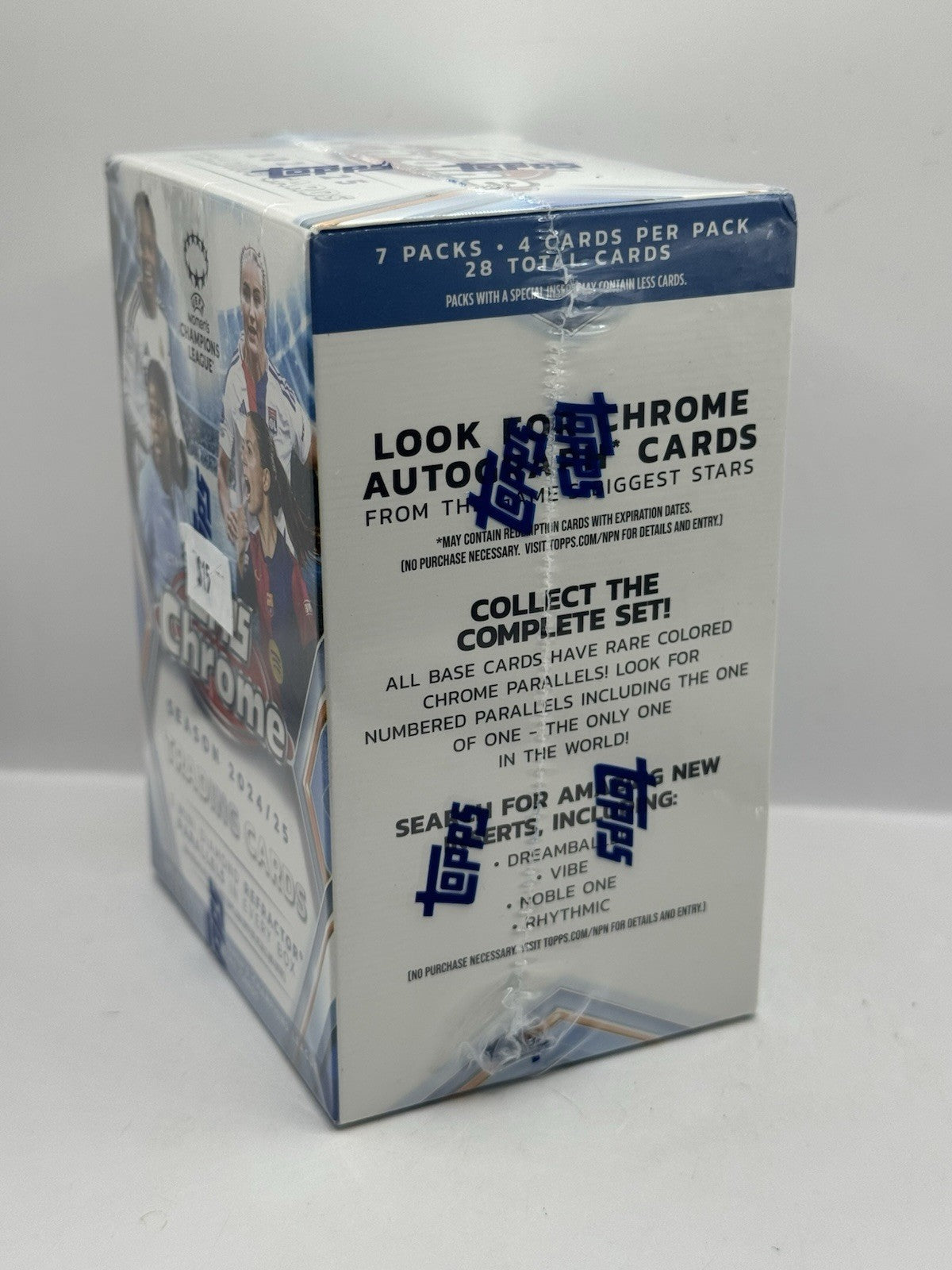 2024-25 Topps Chrome UEFA Women's Champions League Soccer Blaster Box - Sealed