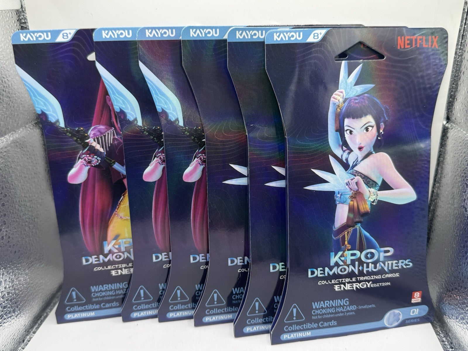 Kayou KPop Demon Hunters Netflix Energy Edition Sleeved Booster Packs - Lot of 6