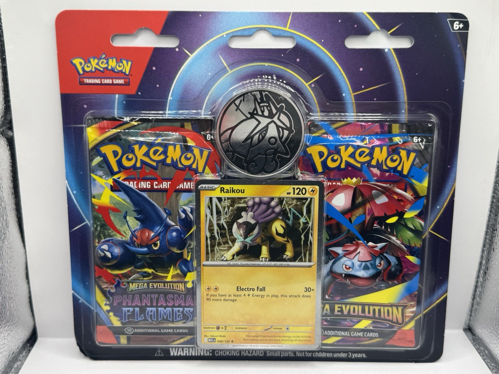 2026 Pokemon Mega Evolution Phantasmal Flames 2 Pack Blister Raikou