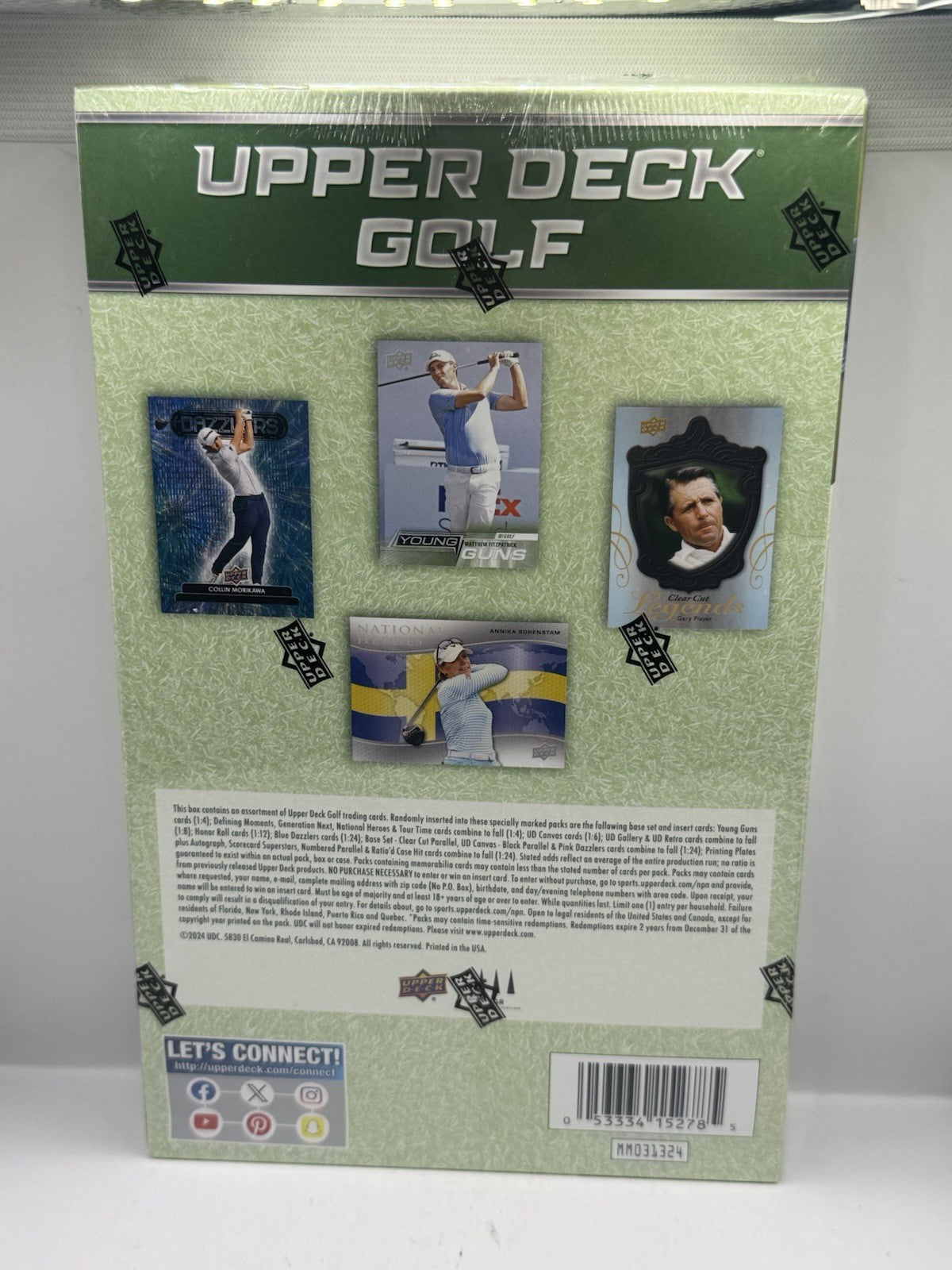 2024 Upper Deck Golf Hobby Box - Factory Sealed