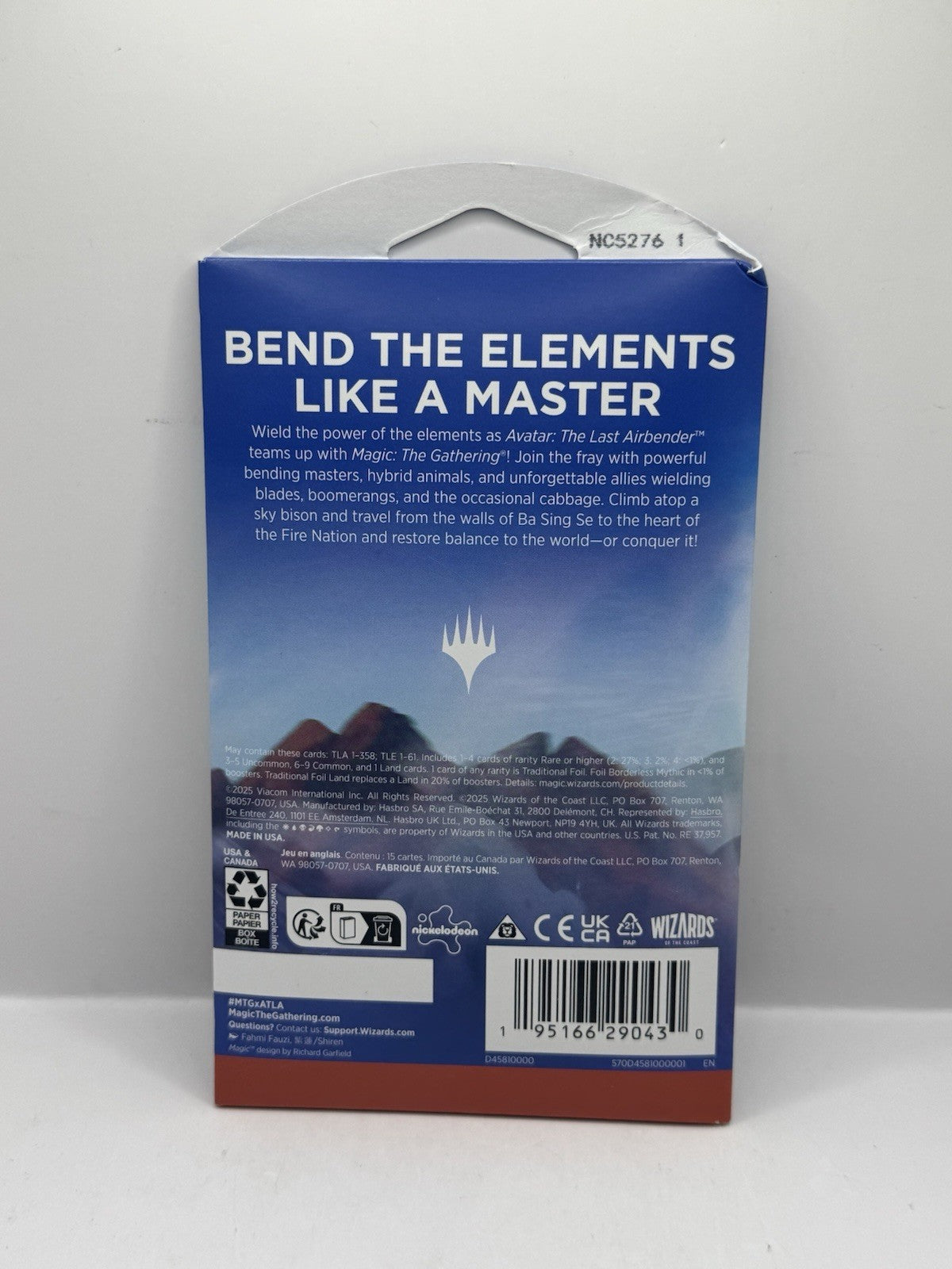2025 Magic The Gathering Avatar The Last Airbender Play Booster Pack - Sealed