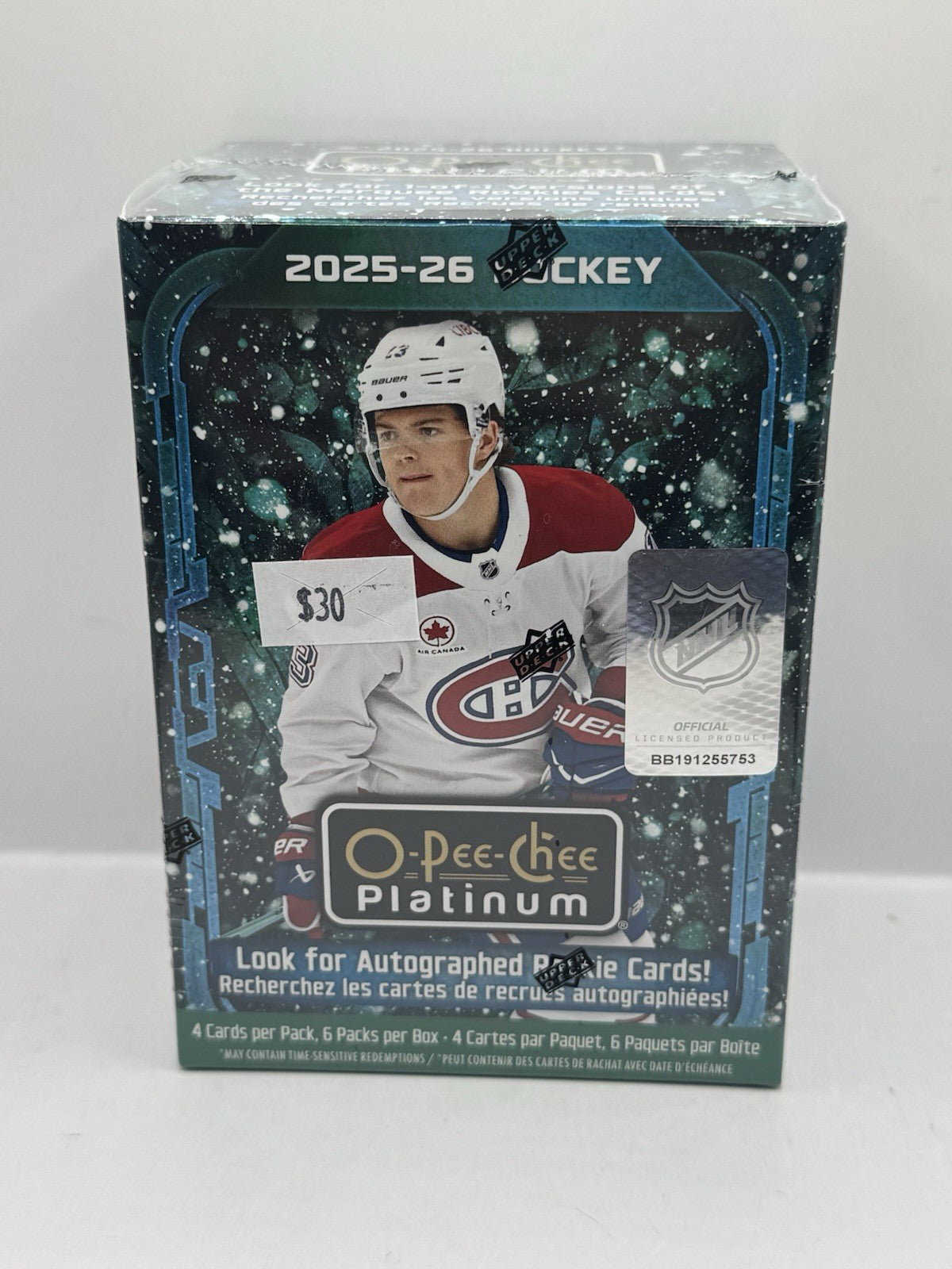 2025-26 O-Pee-Chee Platinum Hockey Blaster Box - Factory Sealed