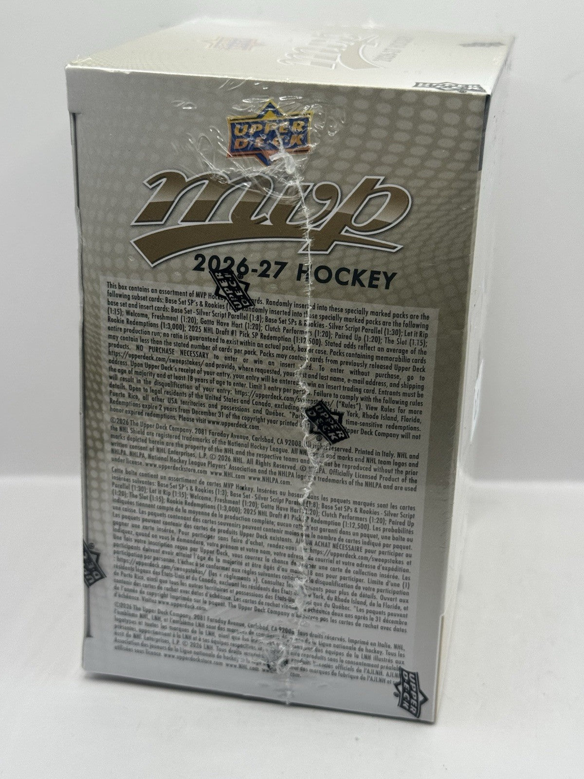 2026-27 Upper Deck MVP Hockey Blaster Box - Factory Sealed