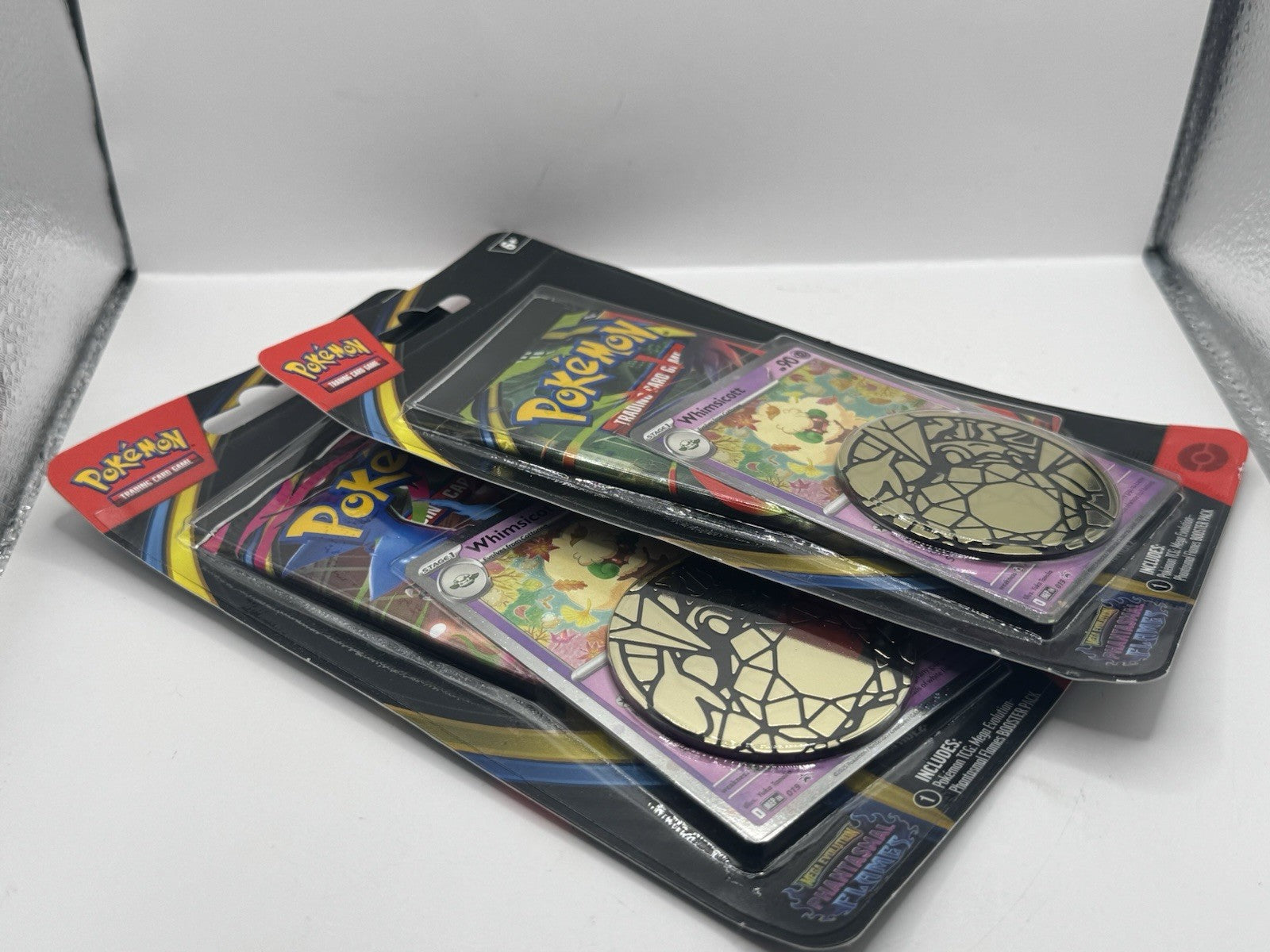 2025 Pokemon MEG Phantasmal Flames Sleeved Booters Packs - Whimsicott - Lot of 2